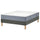 LYNGÖR divan bed, Vågstranda firm/light blue dark grey, 200x140 cm