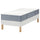 LYNGÖR divan bed, Valevåg extra firm/light blue white, 90x200 cm