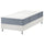 LYNGÖR divan bed, Valevåg firm/light blue white, 90x200 cm