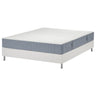 LYNGÖR divan bed, Valevåg firm/light blue white, 160x200 cm