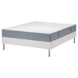 LYNGÖR divan bed, Valevåg firm/light blue white, 160x200 cm