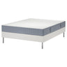 LYNGÖR divan bed, Valevåg firm/light blue white, 160x200 cm