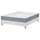 LYNGÖR divan bed, Valevåg firm/light blue white, 140x200 cm