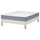 LYNGÖR divan bed, Valevåg firm/light blue white, 140x200 cm