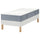 LYNGÖR divan bed, Valevåg firm/light blue white, 200x90 cm