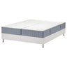 LYNGÖR divan bed, Valevåg firm/extra firm/light blue white, 160x200 cm