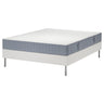 LYNGÖR divan bed, Valevåg firm/extra firm/light blue white, 160x200 cm