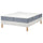 LYNGÖR divan bed, Valevåg firm/extra firm/light blue white, 200x160 cm
