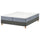 LYNGÖR divan bed, Valevåg firm/extra firm/light blue dark grey, 200x160 cm
