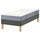LYNGÖR divan bed, Vesteröy extra firm/light blue dark grey, 200x90 cm