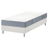 LYNGÖR divan bed, Vesteröy firm/light blue white, 90x200 cm