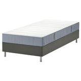 LYNGÖR divan bed, Vesteröy firm/light blue dark grey, 90x200 cm