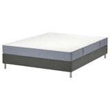 LYNGÖR divan bed, Vesteröy firm/light blue dark grey, 160x200 cm
