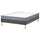 LYNGÖR divan bed, Vesteröy firm/light blue dark grey, 140x200 cm