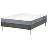 LYNGÖR divan bed, Vesteröy firm/light blue dark grey, 140x200 cm