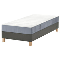LYNGÖR divan bed, Vesteröy firm/light blue dark grey, 90x200 cm