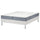 LYNGÖR divan bed, Vesteröy firm/extra firm/light blue white, 160x200 cm