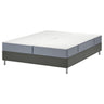 LYNGÖR divan bed, Vesteröy firm/extra firm/light blue dark grey, 160x200 cm