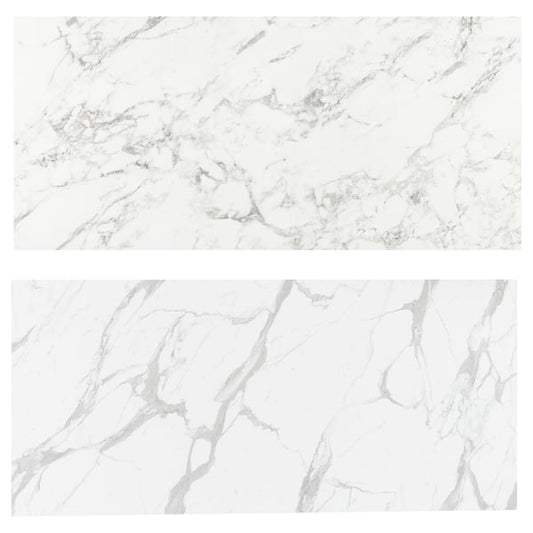 LYSEKIL - Wall cladding, double-sided marble effect white/marble effect white, 119.6x55 cm - Width: 119.6 cmHeight: 55 cmThickness: 0.2 cmArea: 0.65 m²Quantity/package: 1 pieces