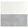 LYSEKIL wall panel, double sided light grey/concrete effect matt white, 119.6x55 cm