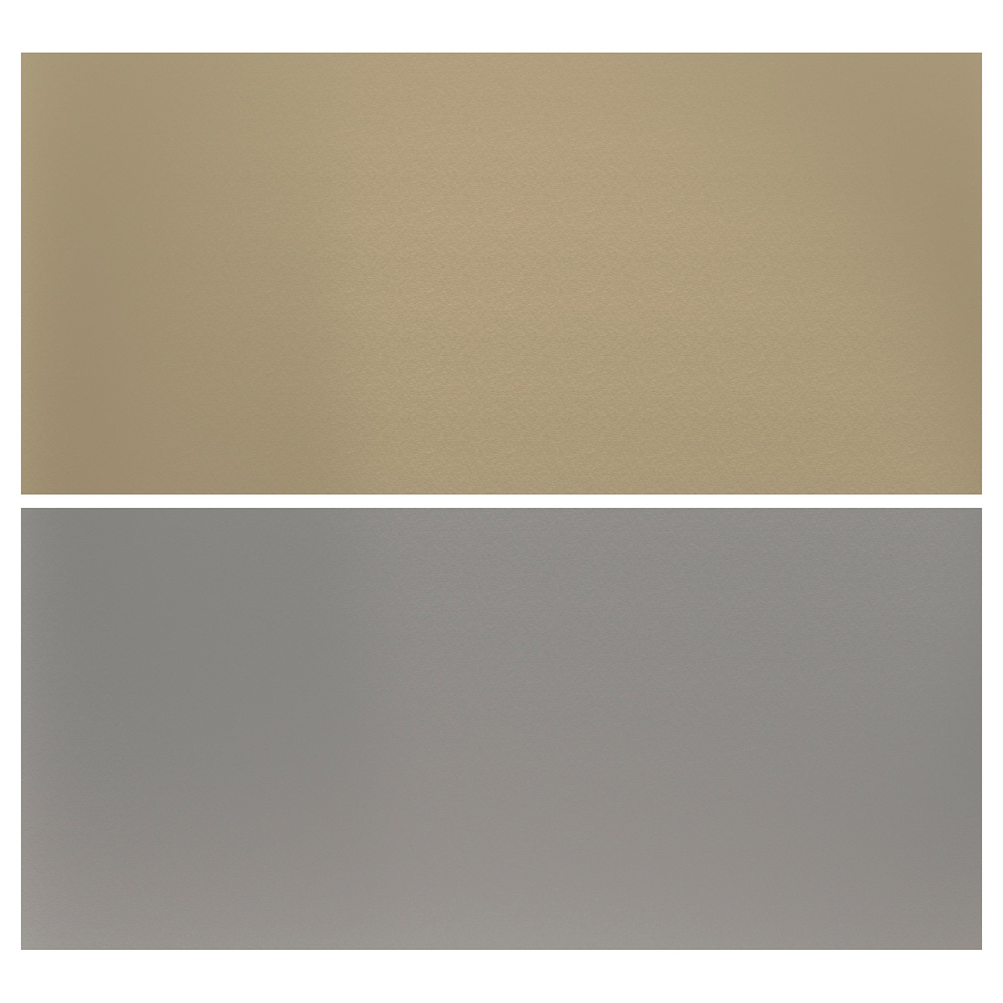 LYSEKIL wall panel, double sided stainless steel/brass, 119.6x55 cm