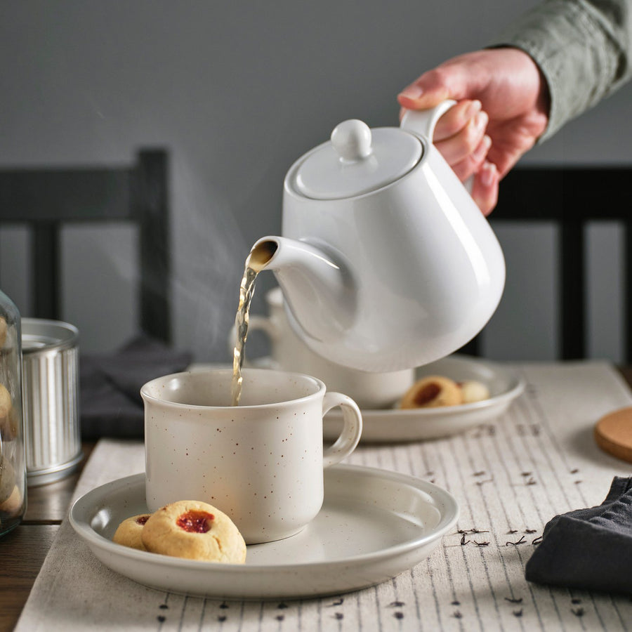 LYSRÄKA teapot, white