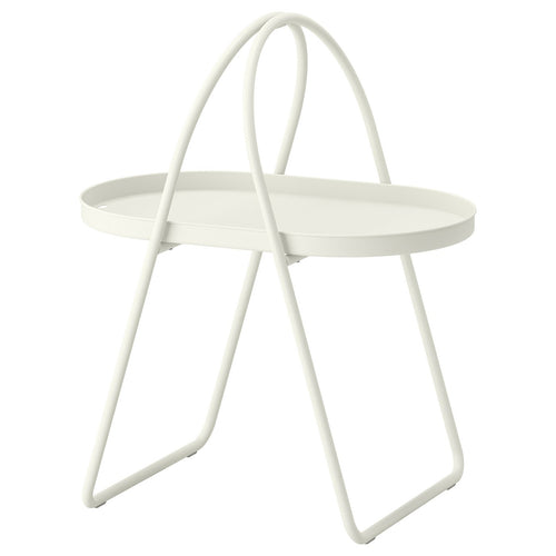 MÅBÄRSSKÄR coffee table, outdoor indoor/white, 61x41 cm
