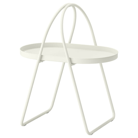 MÅBÄRSSKÄR coffee table, outdoor indoor/white, 61x41 cm