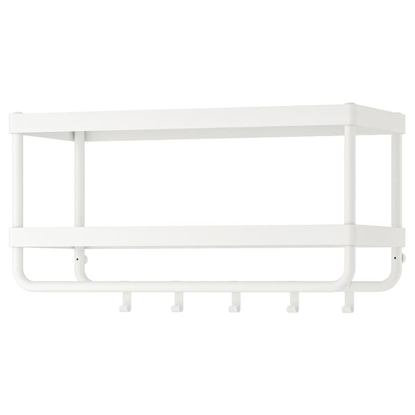 MACKAPÄR hat and coat rack, white, 78 cm