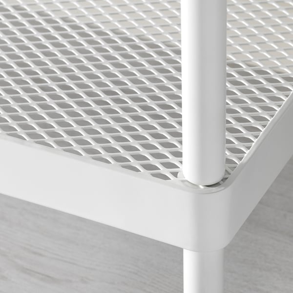 MACKAPÄR shoe rack, white, 78x32x40 cm