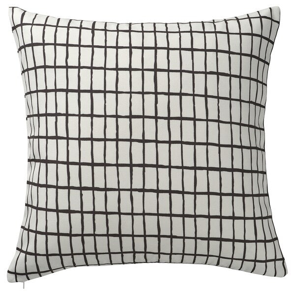 MÄSTERROT - Cushion cover, white/black, 50x50 cm