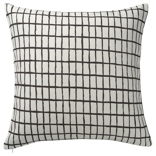 MÄSTERROT - Cushion cover, white/black, 50x50 cm
