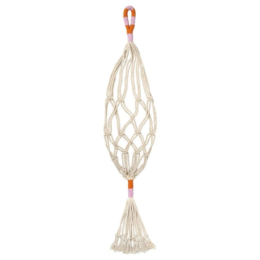 MÄVINN - MÄVINN Plant pot hanger, white/handmade