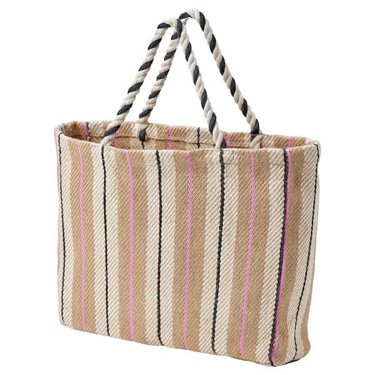 Ikea MÄVINN - Bag, handmade/striped natural