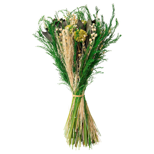 MÄVINN flower bouquet, green/white, 18 cm