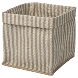 MÄVINN basket, beige/jute handmade, 30x30x35 cm