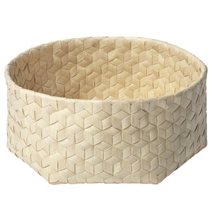 MÄVINN basket, palm leaf handmade, 26x10x10 cm