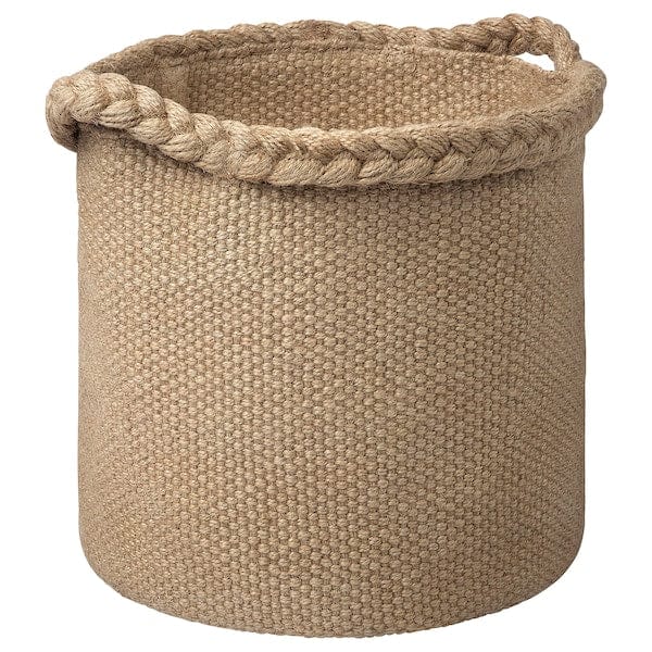 MÄVINN - Basket, jute/braided, 26x25x25 cm