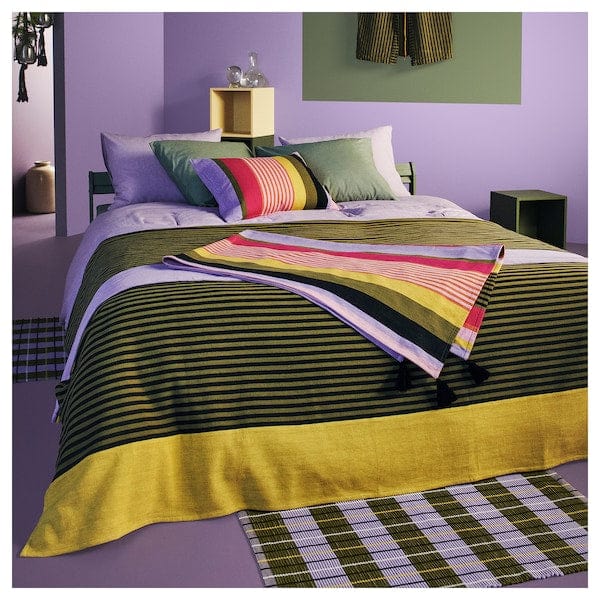 Ikea MÄVINN - Bedspread, striped multicolour, 160x250 cm