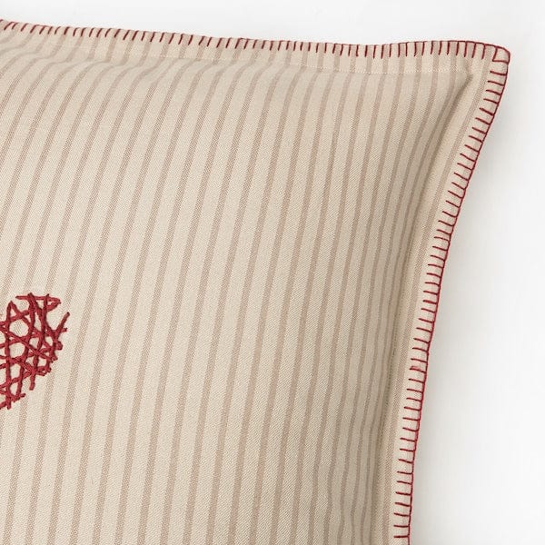 Ikea MÄVINN - Cushion cover, red beige/heart,50x50 cm