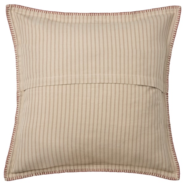 MÄVINN - MÄVINN Cushion cover, beige red/heart, 50x50 cm