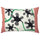 MÄVINN cushion cover, off-white black/floral pattern, 40x58 cm