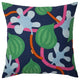 MÄVINN cushion cover, dark blue multicolour/floral pattern, 50x50 cm