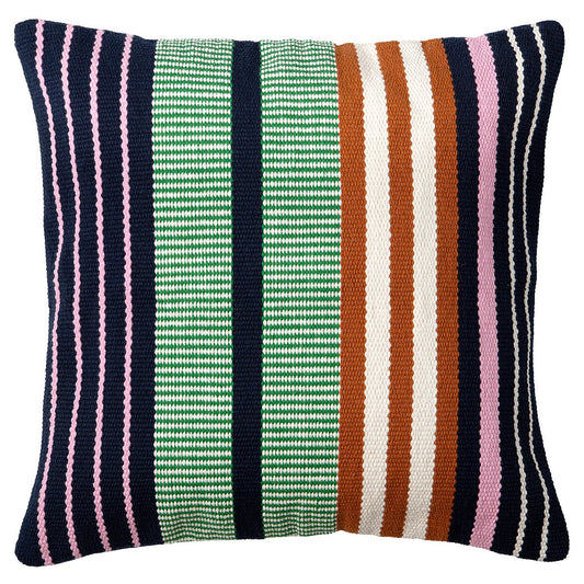 MÄVINN cushion cover, multicolour/stripe pattern, 50x50 cm