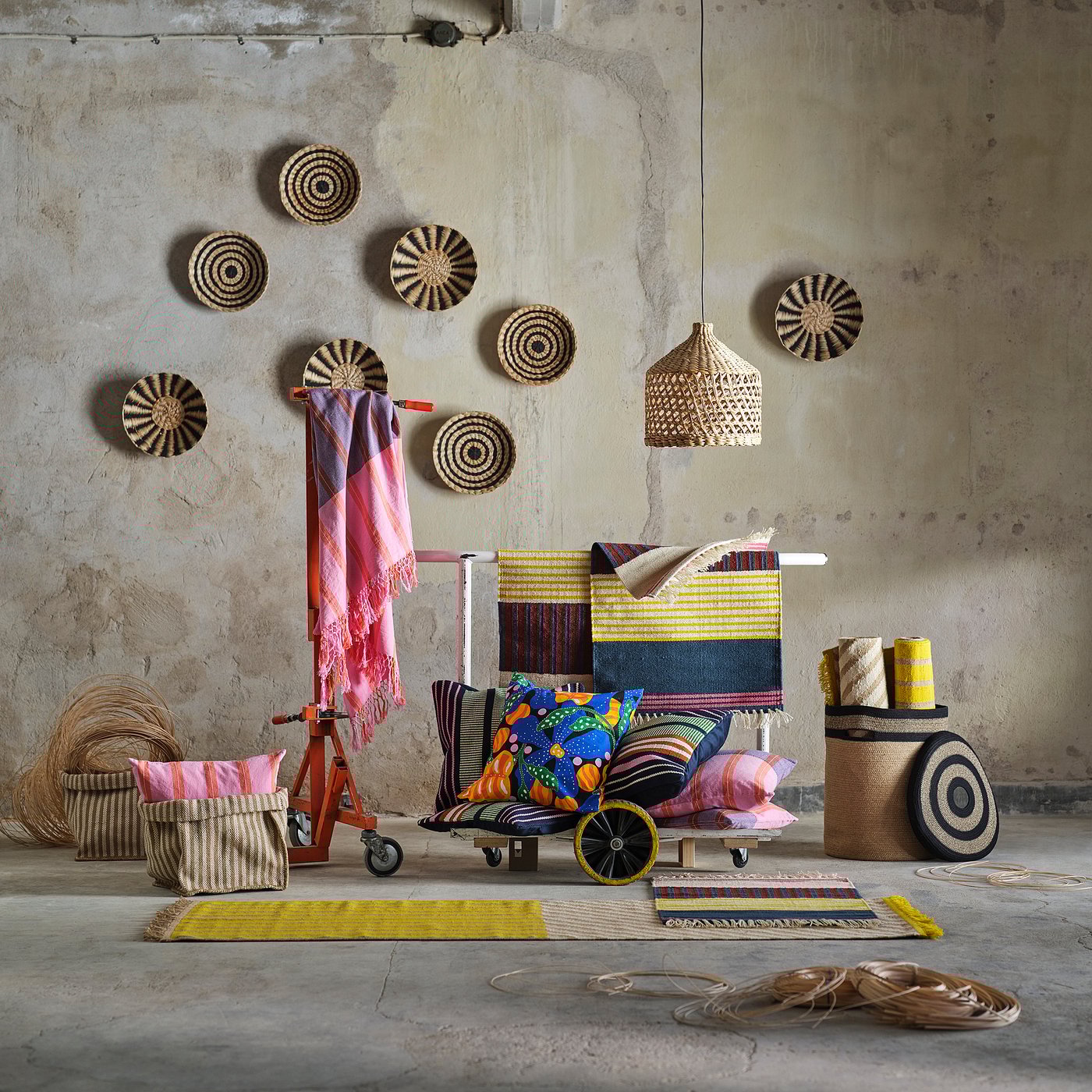 MÄVINN cushion cover, multicolour/floral pattern, 50x50 cm