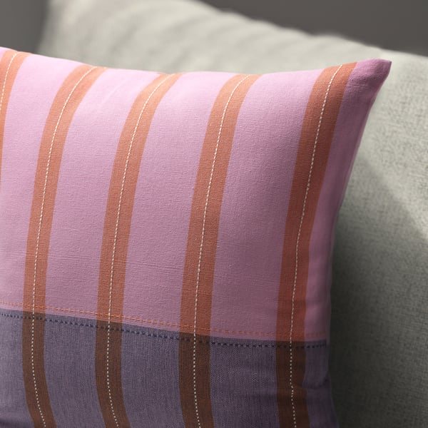 MÄVINN cushion cover, pink/orange, 50x50 cm