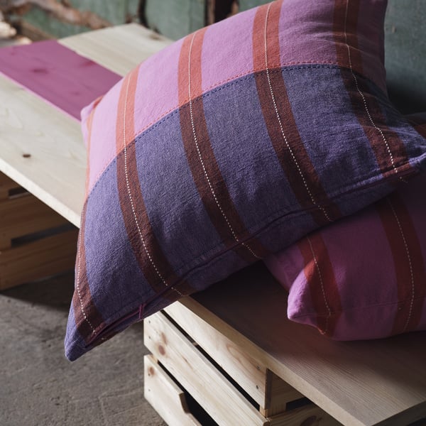 MÄVINN cushion cover, pink/orange, 50x50 cm