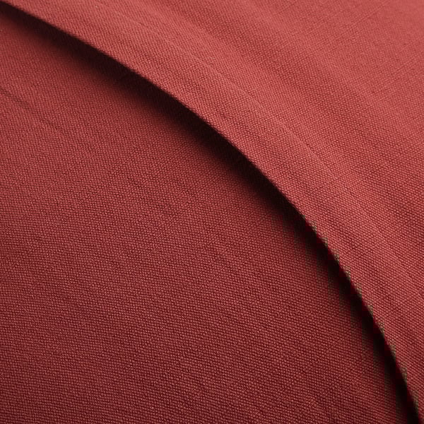 MÄVINN cushion cover, red white/embroidery