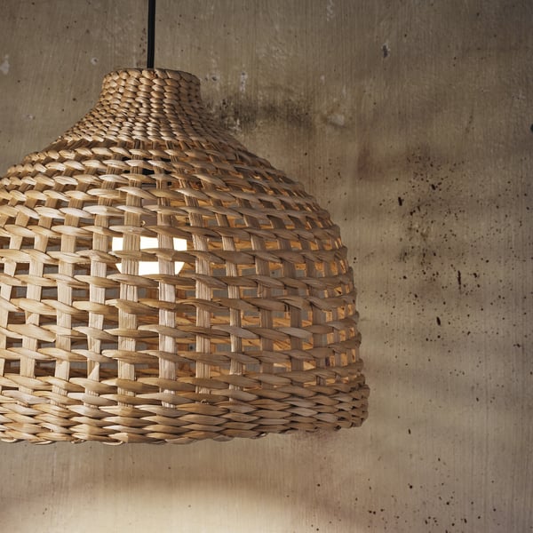 MÄVINN lamp shade, banana fibre/handmade, 35 cm