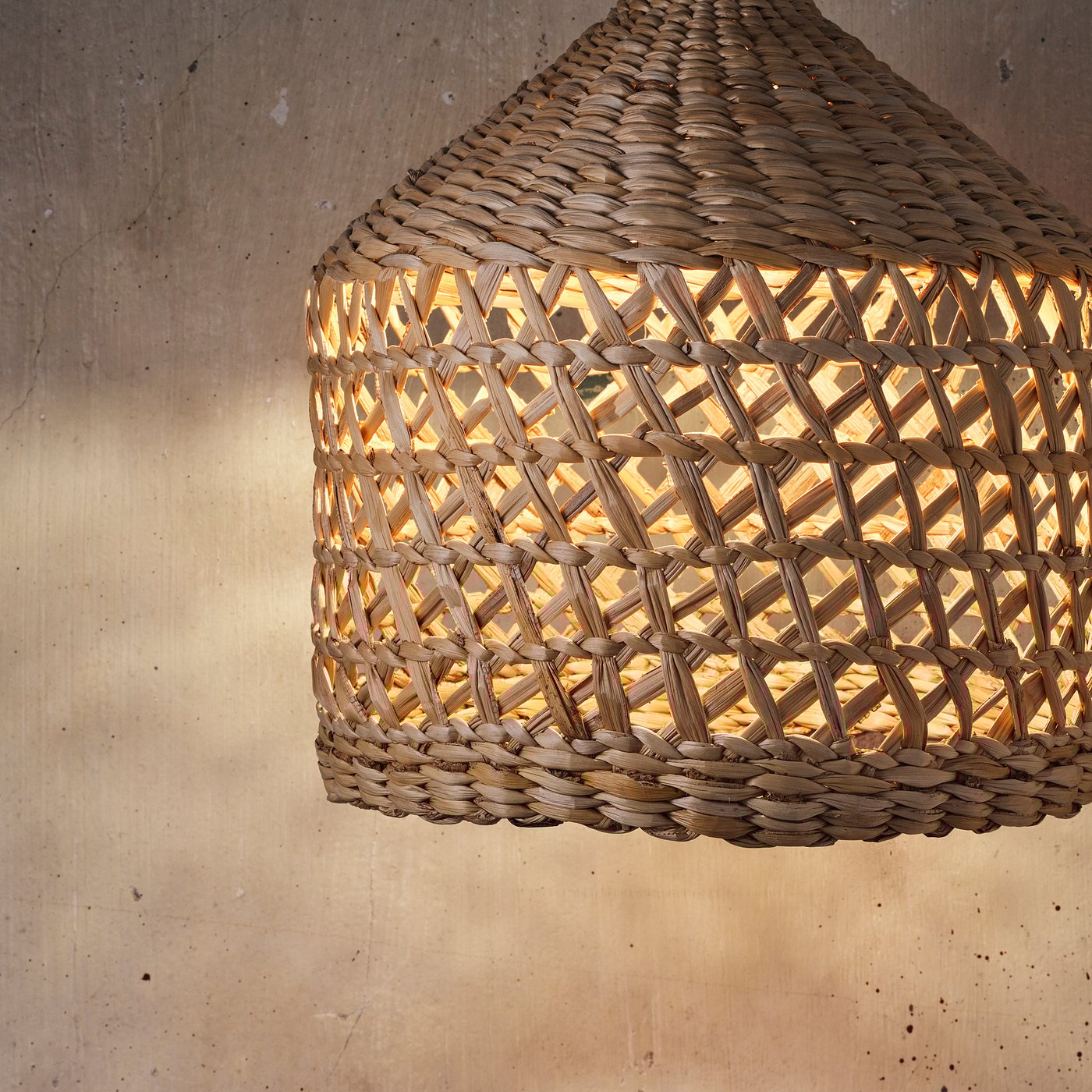 MÄVINN pendant lamp shade, banana fibre, 35 cm